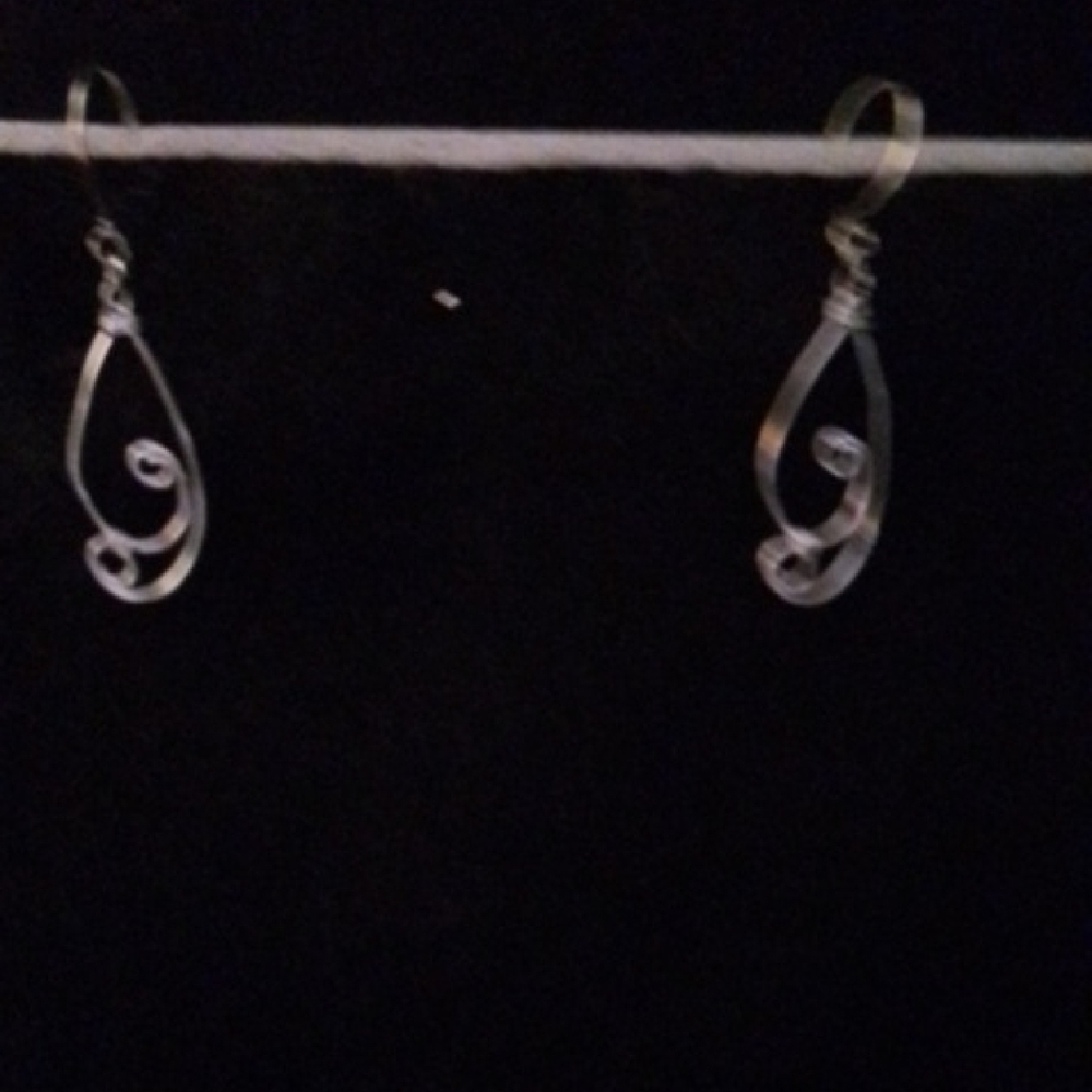 Elegant Silver Drop Earrings